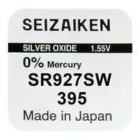 Baterija - Seizaiken SEIKO 395 (SR927SW) Sidabro Oksido 2,7 mm x 9,5 mm Laikrodžio Baterija