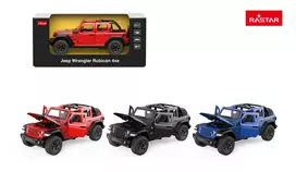 Metal Car 1:32 Jeep Wrangler Rubicon Red RASTAR