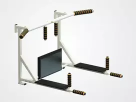 Pull-Up&Dip Bars for Wall Bars SANRO 3 in 1 PLUS White, up to 200kg
