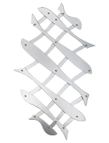 Alessi - Pull-Out Trivet In 18/10 Polished Stainless Steel - Puodų padėkliukas - Sidabro