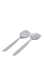 Alessi - Salad Set In 18/10 Stainless Steel - Salotų serviravimo indas - Sidabro