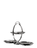 Alessi - Collapsible Cake Plate In 18/10 Stainless Steel - Torto lėkštės - Sidabro