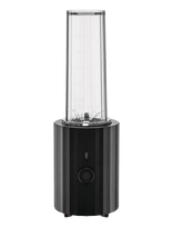 Alessi - Personal Blender Thermoplastic Black Container Pctg Spout Cap, Chopper In Pcgt,Eu Plug 380 W - Maišytuvai ir trintuvai - Juoda