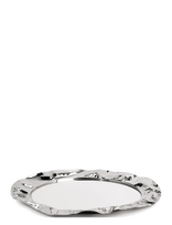Alessi - Round Tray In 18/10 Mirror-Polished Stainless Steel - Dekoratyvinė lėkštė - Sidabro