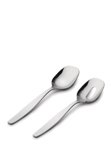 Alessi - Salad Set In 18/10 Stainless Steel - Salotų serviravimo indas - Sidabro