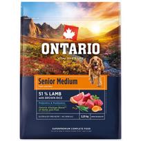 Ontario Senior Medium Lamb & Brown Rice superpremium sausas maistas vidutinių veislių šunims-senjorams, 2.25 kg