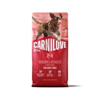 Carnilove Active Dog Dry Venison & Reindeer & Wild Boar sausas maistas labai aktyviems šunims su elnienos, šiaurės elnienos ir šernienos mėsa, 12 kg