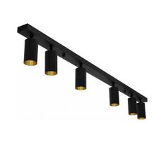 Taškinis šviestuvas FILO 6xGU10/30W/230V juodas/auksinis