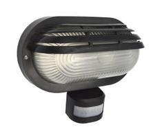 Lauko sieninis šviestuvas su judesio davikliu ORIKO 1xE27/15W/230V IP54 juodas