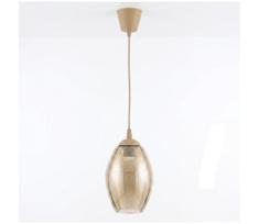 Brilagi - LED pakabinamas šviestuvas ant laido R GLASS 1xE27/60W/230V Ø 17 cm smėlinė / dūminė smėlio spalvos