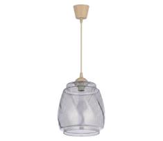 Brilagi - LED kabantis šviestuvas ant laido R GLASS 1xE27/60W/230V skersmuo 26 cm smėlinė/dūminė pilka