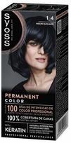 Plaukų dažai Syoss Permanent Color, negro azulado sp., 1,4