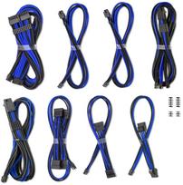 Laidas Cablemod C-Series Pro ModMesh Sleeved 12V-2x6 12VHPWR Dual StealthSense Cable Kit, mėlyna sp./juoda sp.
