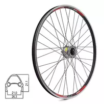Priekinis ratas Sunstart 28/29" // V-Brake/būgniniams, 36H, su dinama DH-2R35, dvigubas, kniedytas, veržlės, aliuminis