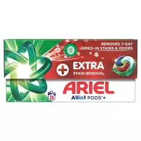 Skalbimo kapsulės Ariel papildomas dėmių šalinimas, 26 vnt.