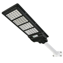 Gatvės šviestuvas su saulės baterija 120W ir laikikliu