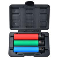 1/2'' Prailgintų smūginių galvučių rato raktams rinkinys 3vnt. L=150mm