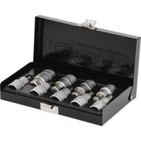 Galvučių su šešiakampiais antgaliais komplektas 1/2", HEX 4-, KS Tools