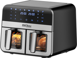 Karšto oro gruzdintuvė 9 l, 2500 W, dvi 4,5 l talpos su LCD KD4179