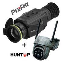 PIXFRA CETUS PFI-C650, 50MM, 640 × 512 + Huntop E50 trail camera termovizoriai taikiklis PFI-C650CE / ES-E50G
