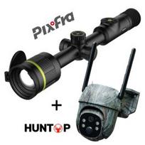 PIXFRA Pegasus P435 Pro 384x288, 35MM, 1x-8x, 50HZ, WI-FI + Huntop E50 trail camera termovizoriai taikiklis PFI-P435P / ES-E50G