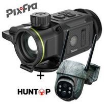 PIXFRA TAURUS PFI-T650LRF 640×512 50mm 1x-8x 50Hz Wi-Fi + Huntop E50 trail camera termovizoriai antgaliai PFI-T650LRF / ES-E50G