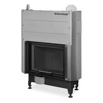 Plieninis židinio ugniakuras Romotop KV HEAT H3LE01 66.50, juoda pakura IGN su pakeliamomis durimis