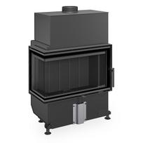 Židinio ugniakuras kampinis Romotop HL2SX23 70.44.33 dviejų dalių kairės pusės stiklu 44 cm, juoda pakura IGN