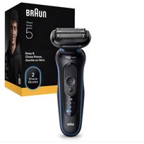Braun Series 5 52-B1000S skustuvas, 50 min., 2 greičiai, trimeris, atsparus vandeniui, mėlynas