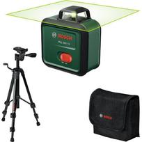 Bosch PLL 360-1G linijinis lazeris, 0603663M01, 30m, ±0,4mm/m, 2 klasė, 500-540nm, ±4°, 1/4", 3,6V 2,0Ah, USB-C