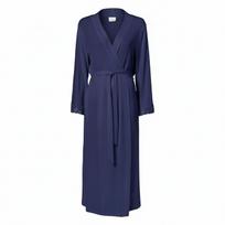 PEARL DESIGN Diana ilgas moteriškas chalatas Navy