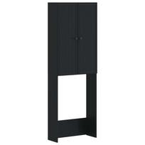 Tualeto spintelė EDE Juoda 66 x 25,5 x 190 cm Apdirbta mediena