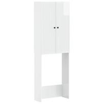 Tualeto spintelė EDE Itin blizgi balta 66 x 25,5 x 190 cm