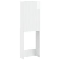 Tualeto spintelė ZWOLLE Itin blizgi balta 66 x 25,5 x 190 cm