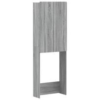 Tualeto spintelė ZWOLLE Pilka Sonoma 66 x 25,5 x 190 cm