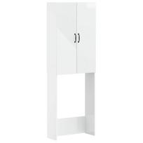 Tualeto spintelė HAARLEM Itin blizgi balta 66 x 25,5 x 190 cm