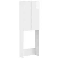 Tualeto spintelė DELFT Itin blizgi balta 66 x 25,5 x 190 cm