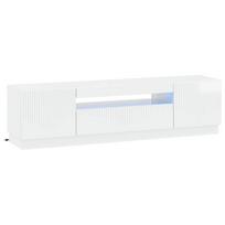 LED televizoriaus spintelė Itin blizgi balta Apdirbta mediena