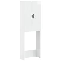 Tualeto spintelė HOORN Itin blizgi balta 66 x 25,5 x 190 cm