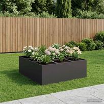 Sodo vazonas Juoda 100 x 100 x 50 cm Šaltai valcuotas plienas