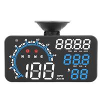 GPS Spidometras Greičio Signalizacija Priminimas apie nuovargį vairuojant Tvirtas HD Ekranas HUD Ekranas Universalus Automobiliui Mėlynas Baltas