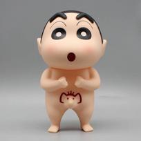 Crayon Shin-Chan Anime Figūrėlės Vaikas Shin-Chan Nuogas Maudynės Veiksmo Figūrėlė PVC Statulos Modelis Lėlė Stalo Papuošalai Kolekcinis Žaislas Dovana beige