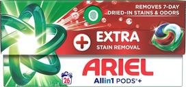 Ariel Skalbimo kapsulės Ariel papildomas dėmių šalinimas, 26 vnt.