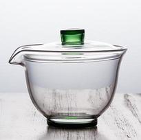 Creative Glass Gaiwan Tea Heat-resistant Proof High Temperature Kungfu Tea Set Cover Bowl Tea Bowl Household Teaware Accessories white