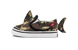 Vans Slip-On   V Toddler 'Camo Shark' VN0A7Q4ZASB 19 black