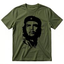 Revoliucijos marškinėliai Che Guevara marškinėliai Suaugusiems Alyvuogių spalvos Nauji Unisex S black