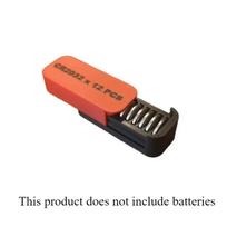 Generic CR2032 12 Pcs Button Battery Storage Case 3D Printed Portable Organizer Shockproof Holder For Home Outdoor Travel