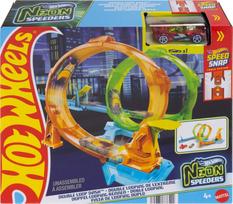 Mattel HOT WHEELS NEON SPEEDERS dvigubos kilpos trasa (JMG49)