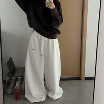 Women's Wide-Leg Sweatpants: Stylish Jazz Trousers for a Laid-Back Summer Look XXL balta