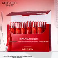 Mengxi Lan Hexapeptide Collagen Red Ginseng Brightening & Firming Anti-Wrinkle Serum, 30 Vials 1.5ml x 30 vials/box white